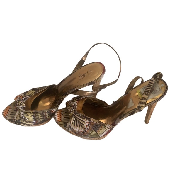 Carlos Santana Cork Platform Heels Sz 10-10.5 - Picture 5 of 7